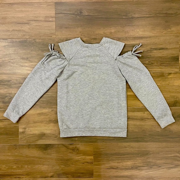 Ten Sixty Sherman Girls Cold Shoulder Sweatshirt - Picture 2 of 2